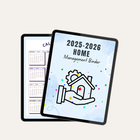2025-26 Home Management Binder | Organize Your Year with Ease

